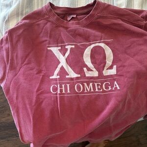 Chi Omega Maroon Sweatshirt